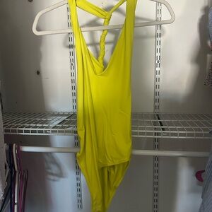 Bright Yellow ZARA bodysuit